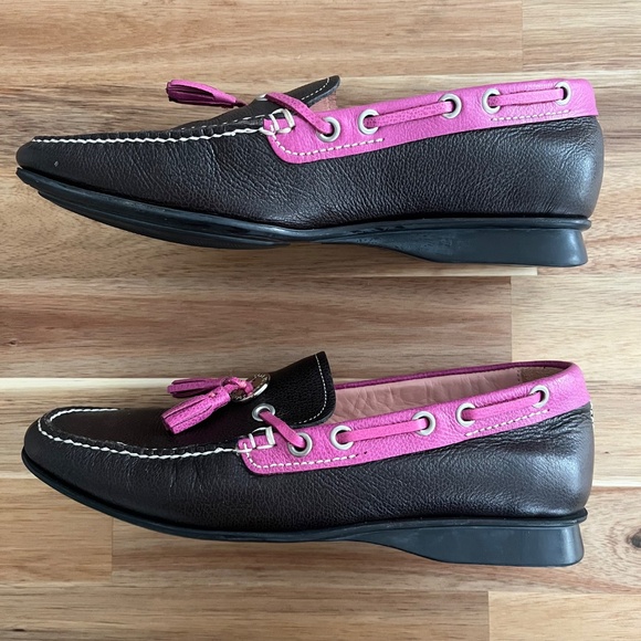 Cole Haan Pink Tassel Leather Loafers (Size 6.5) - Picture 3 of 10